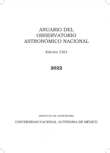 ANUARIO ASTRONÓMICO 2022